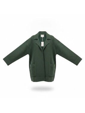 Thread & Supply Womens Hunter Green  Open Front Cardigan Jacket Size M